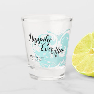 Glücklich immer nach der Gastgeschenk Hochzeit, Bo Schnapsglas