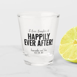 Glücklich immer nach der Gastgeschenk Hochzeit, Bo Schnapsglas