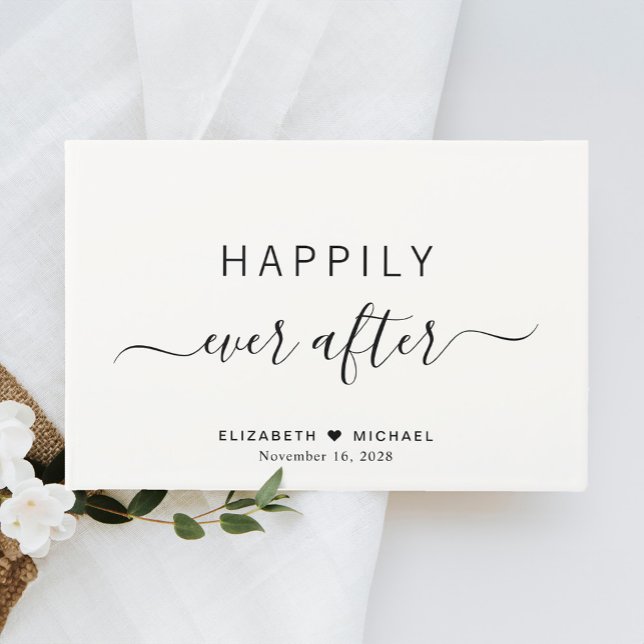 glücklich immer nach Hochzeit Gästebuch (Von Creator hochgeladen)