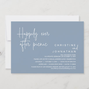 Glücklich immer nach Picnic, Hochzeitsfeier Einladung