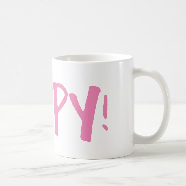 Glücklich in einer Tasse! Kaffeetasse (Rechts)