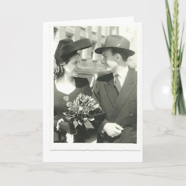 GLÜCKLICH JAHRESTAG! KARTE (Vorderseite)