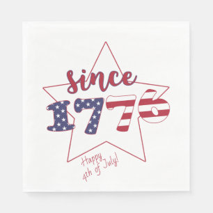 Glücklich Juli 4. seit 1776 - patriotisch Serviette