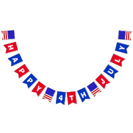 Glücklich Juli 4. Wimpelkette