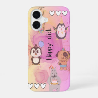 glücklich klicken iPhone 16 hülle