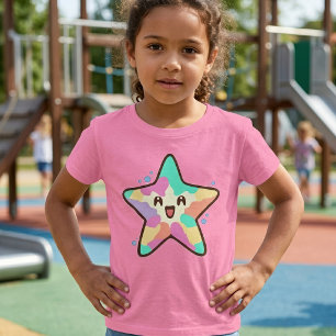 Glücklich lächelnd Seestern Baby mit Blasen. T-Shirt