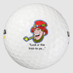 Glücklich Leprechaun "Luck o' the Irish zu ya! Golfball