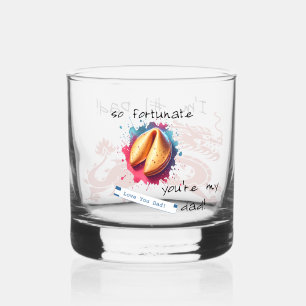 "Glücklich..." Maßgeschneidertes Whiskey-Glas Whiskyglas