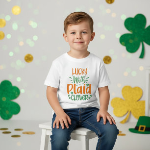 Glücklich mit Kariertem Kleber? St Patrick T - Shi Baby T-shirt