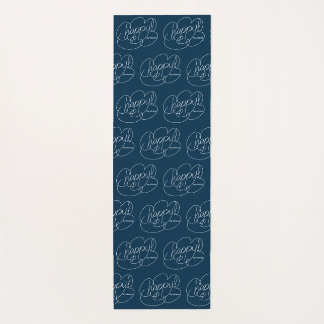 GLÜCKLICH nach Wahl - kühne CloudS - W Yogamatte (Rückseite)