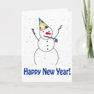 GLÜCKLICH NEUES JAHR! FEIERTAGSKARTE