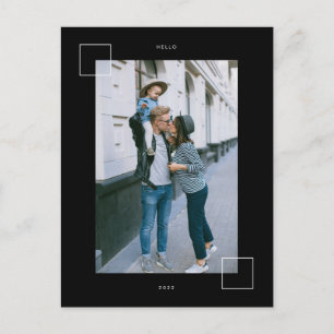 GLÜCKLICH NEUES JAHR Fügen Sie Ihr Foto Postkarte