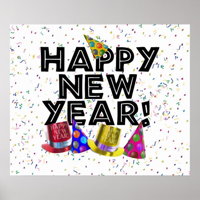 GLÜCKLICH NEUES JAHR! POSTER (Vorne)