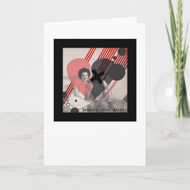glücklich nie danach karte (Vorderseite)