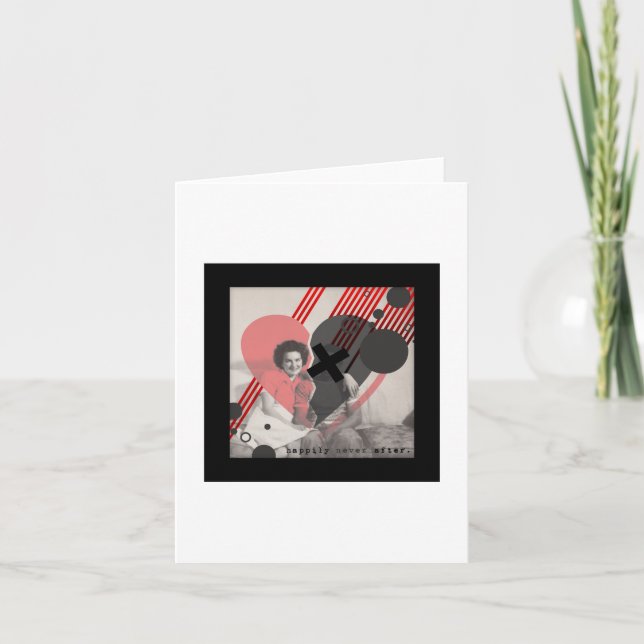 glücklich nie danach karte (Vorderseite)