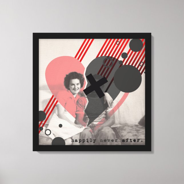 glücklich nie danach leinwanddruck (Vorderseite)