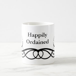 Glücklich ordiniert tasse