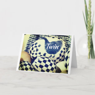 GLÜCKLICH "OSTERN" UND "SPRING" AUF ****MEIN TWIN* KARTE