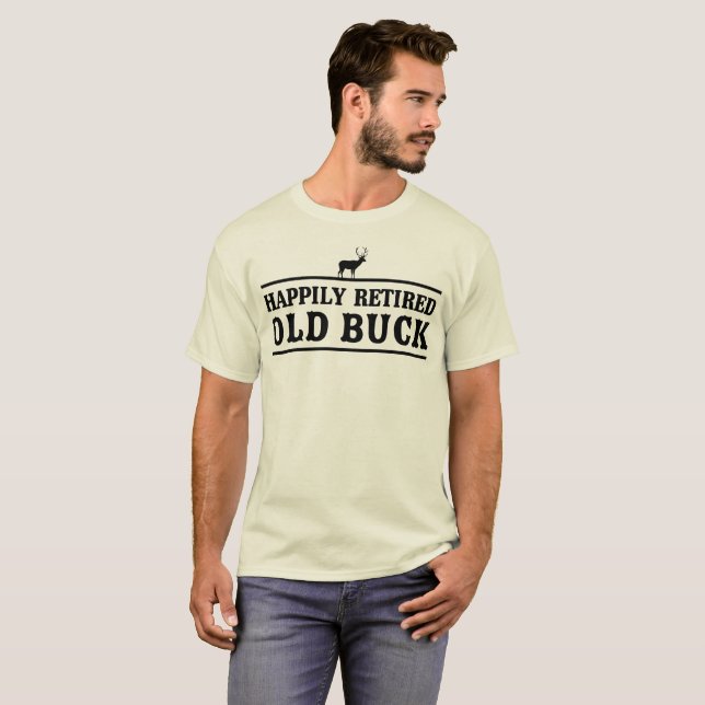 Glücklich pensionierter alter Dollar T-Shirt (Vorne ganz)