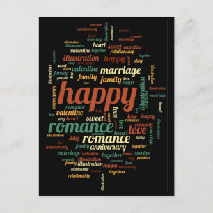 glücklich postkarte