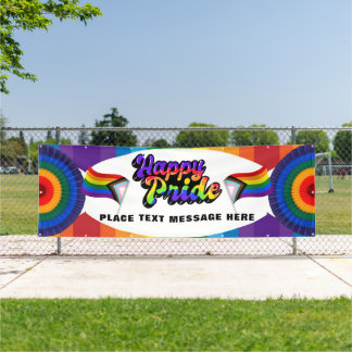 GLÜCKLICH PRIDE LGBTQIA+ Gay Parade-Wall Personali Banner