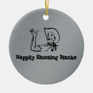 Glücklich schießende freie Räume Keramik Ornament