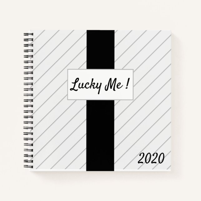 Glücklich! Segen-Buch Notizbuch (Vorderseite)