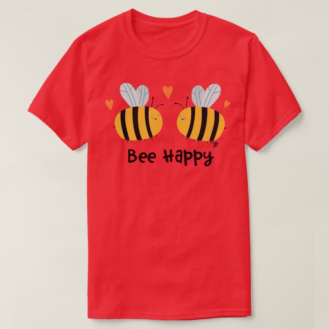 glücklich sein T-Shirt (Design vorne)