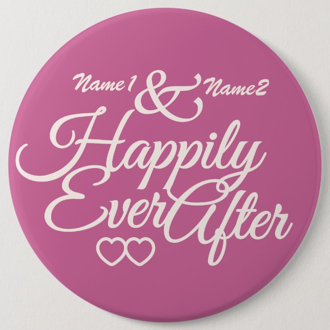 Glücklich seitdem kundenspezifischer Knopf Button (Vorderseite)