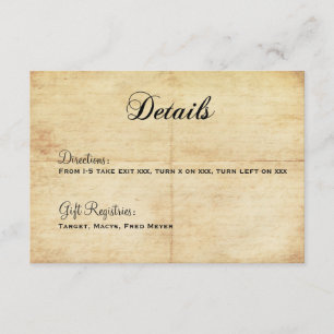 Glücklich seitdem Märchen-Einzelkarte Begleitkarte