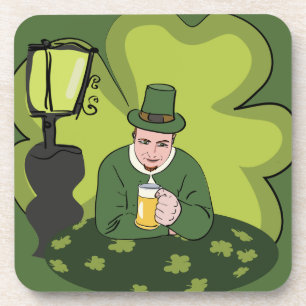 "GLÜCKLICH ST. PATRICK'S DAY" LEPRECHAUN UNTERSETZER