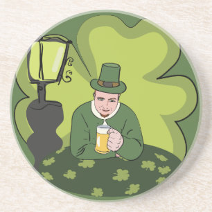 "GLÜCKLICH ST. PATRICK'S DAY" LEPRECHAUN UNTERSETZER