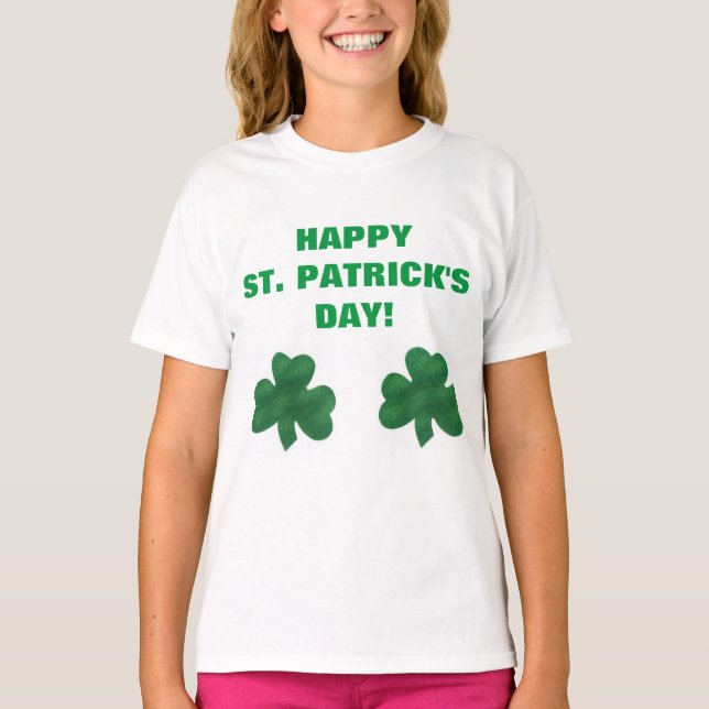 GLÜCKLICH ST. PATRICK'S DAY T-Shirt (Vorderseite)