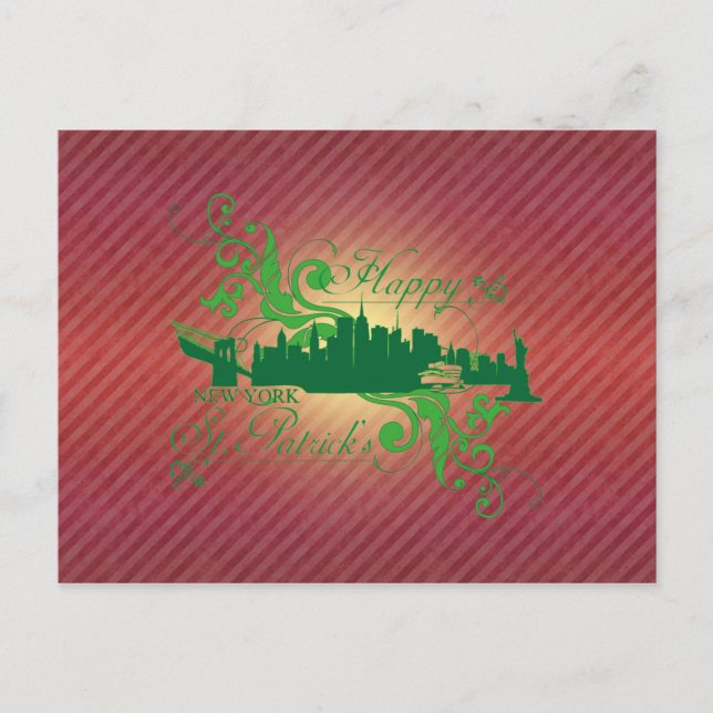 GLÜCKLICH ST.PATRICKS - Postkarte (Vorderseite)