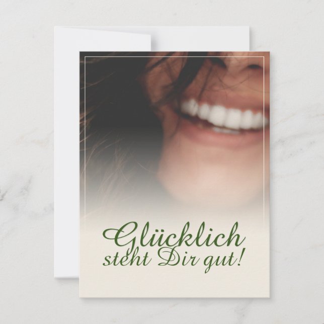 Glücklich steht Dir gut! (Vorderseite)