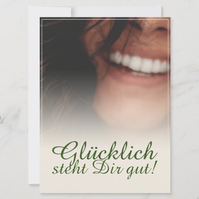 Glücklich steht Dir gut! (Vorderseite)