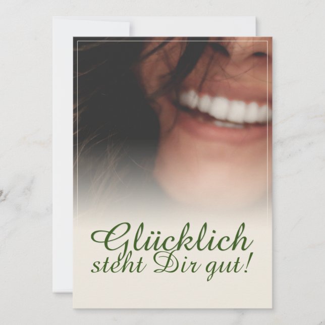 Glücklich steht Dir gut! (Vorderseite)