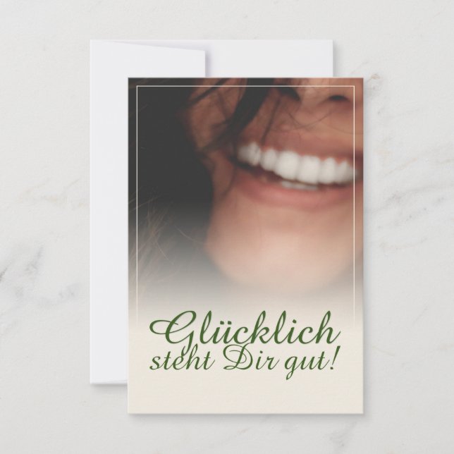Glücklich steht Dir gut! (Vorderseite)