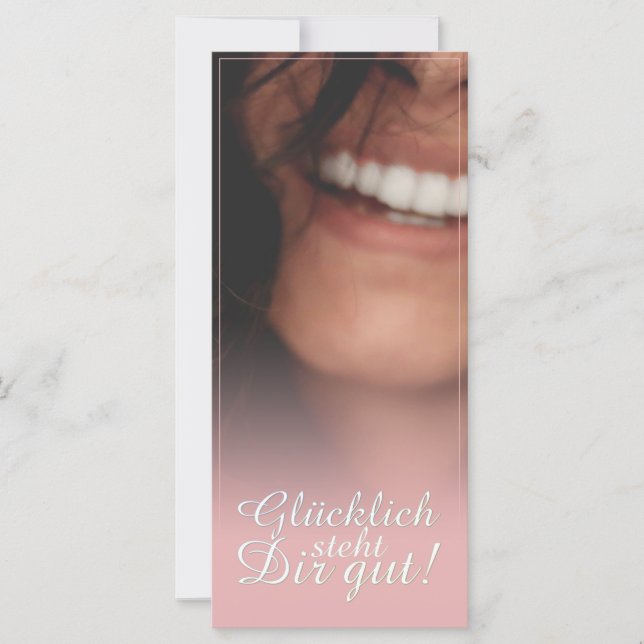 Glücklich steht Dir gut! - Rosé (Vorderseite)