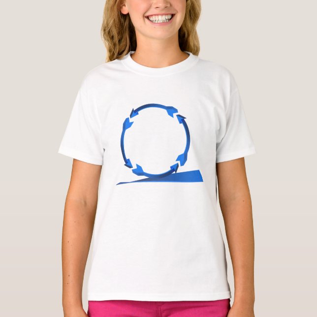 glücklich T-Shirt (Vorderseite)