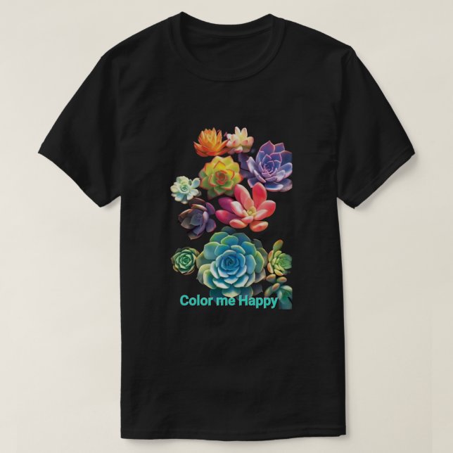 glücklich T-Shirt (Design vorne)