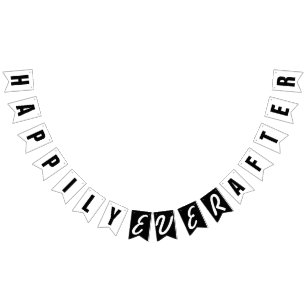 GLÜCKLICH ÜBERHAUPT NACH Frack-Flagge Wimpelkette