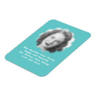 Glücklich und gesund sein, Spaß Vintages Foto Magnet