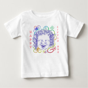 Glücklich und lachend vor Freude Baby T-shirt