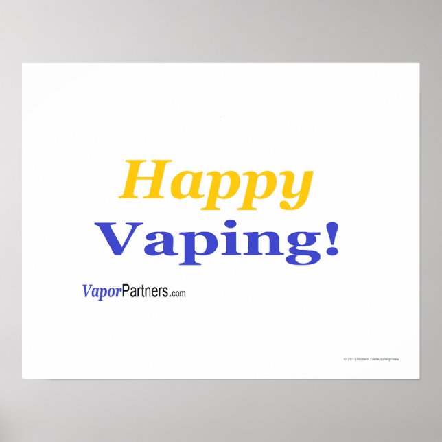 Glücklich Vaping Poster für diesen besondere Anlas (Vorne)