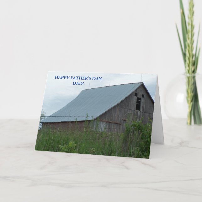 GLÜCKLICH VATER'S DAY, VATER! GOD & LAND KARTE (Vorderseite)