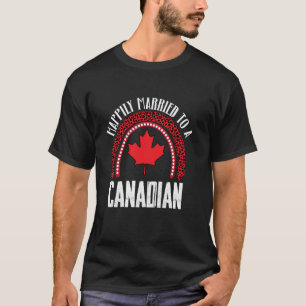 Glücklich verheiratet mit einer kanadischen Vintag T-Shirt