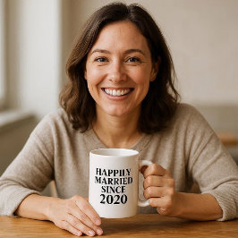 Glücklich Verheiratet seit Custom Paares Kaffeetasse