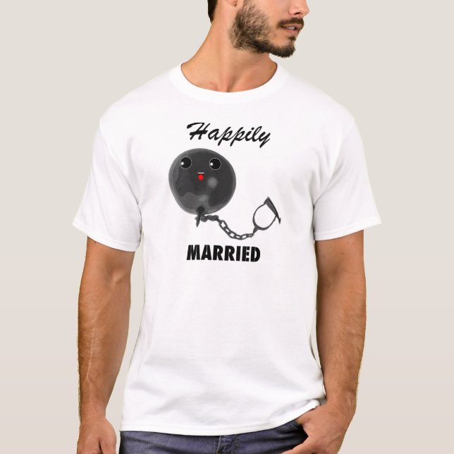 glücklich Verheiratet T-Shirt (Vorderseite)