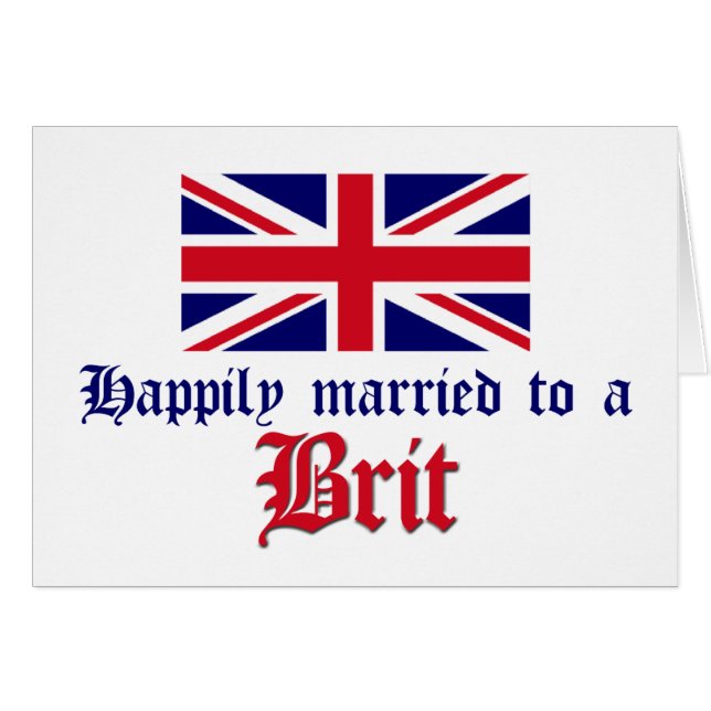 Glücklich verheiratet zu einem Briten (Vorderseite (Horizontal))